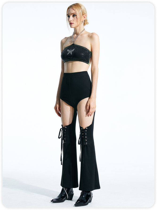 【Final Sale】Black Bottom Pants