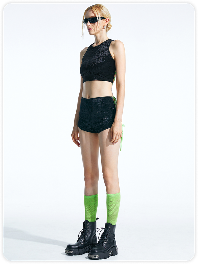 【Final Sale】Black Two-Piece Set