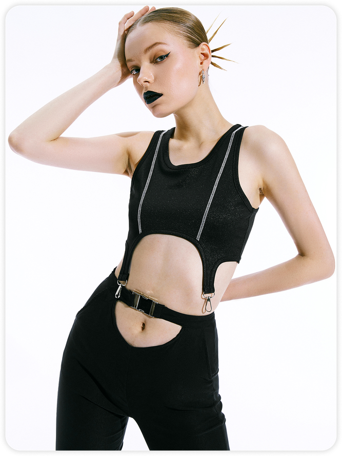 Black Top Tank Top & Cami