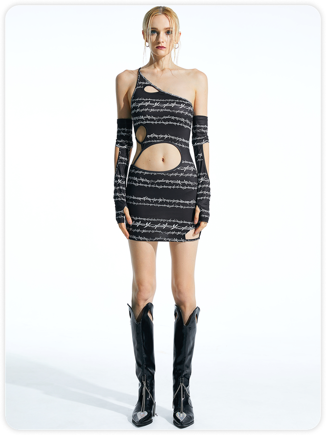 【Final Sale】Black Dress Mini Dress