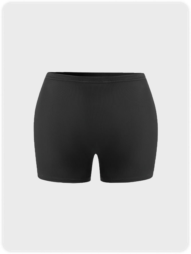 Y2k Black Graphic Bottom Shorts