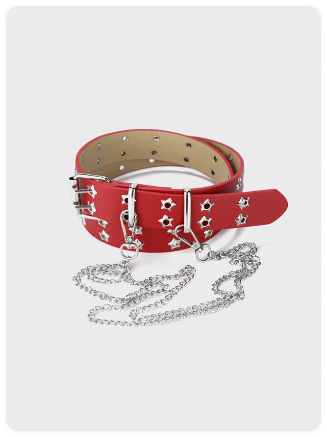 Street Red Accessory Belt