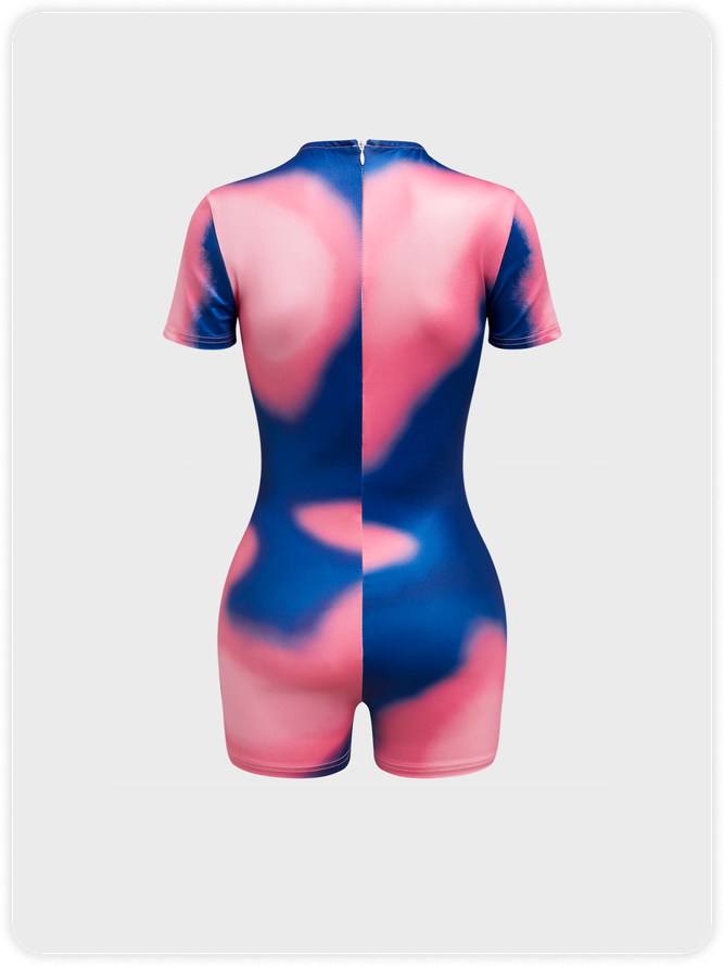 【Final Sale】Y2k Pink Body print Romper