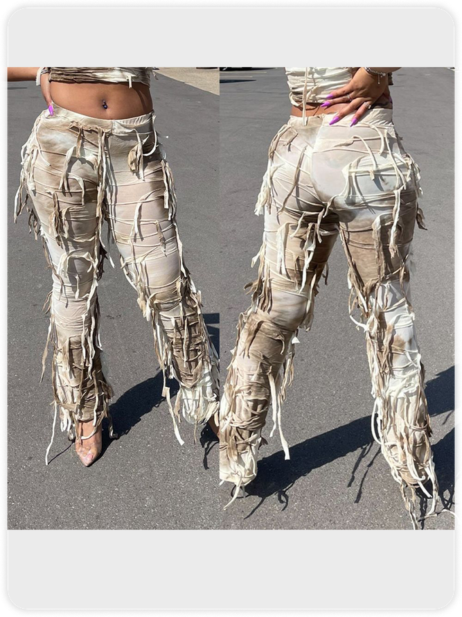 Y2K Tight Fashion Pants