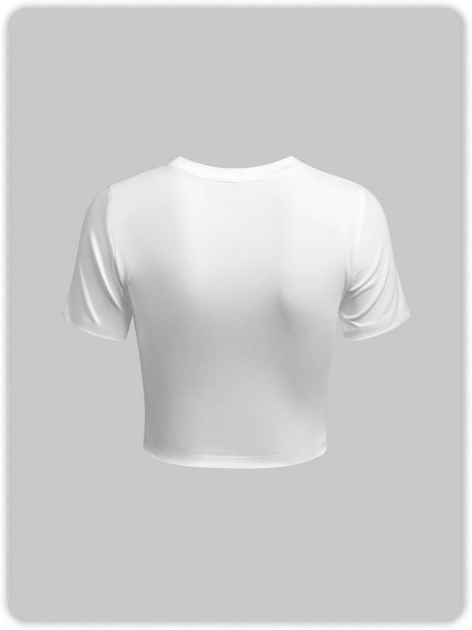 Crew Neck Abstract Short Sleeve T-Shirt