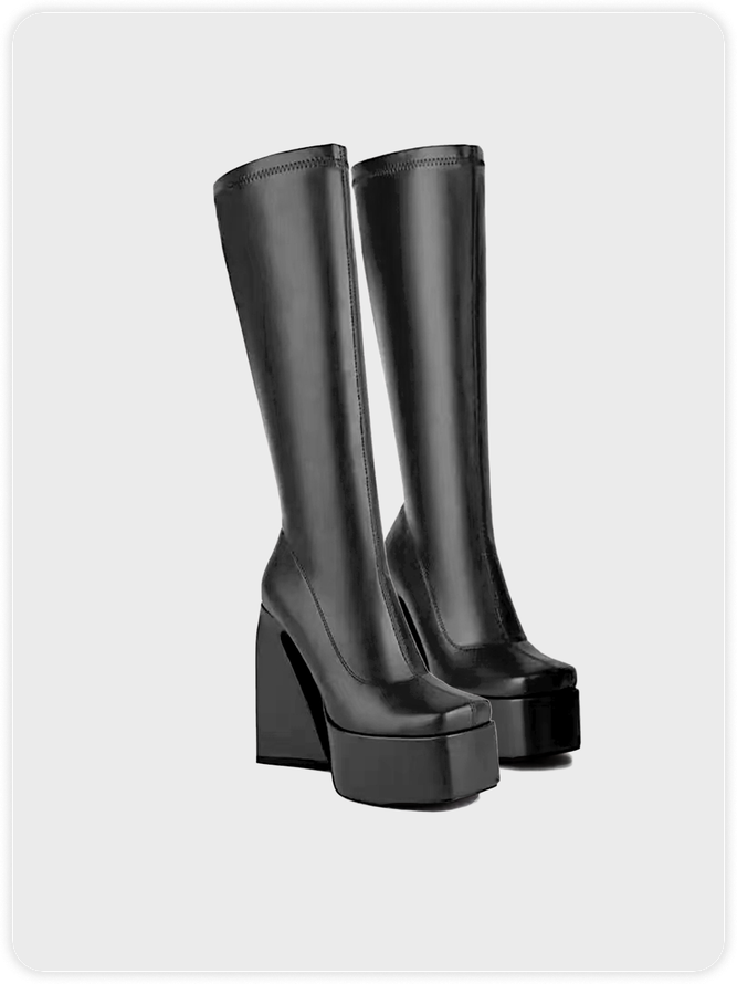 Street PU Autumn Plain Fashion Boots