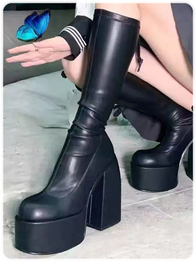 Street PU Autumn Plain Fashion Boots