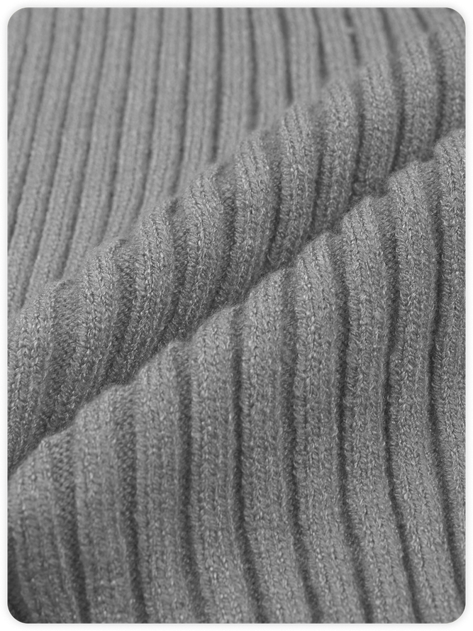 Turtleneck Knitted Plain Two-Piece Set