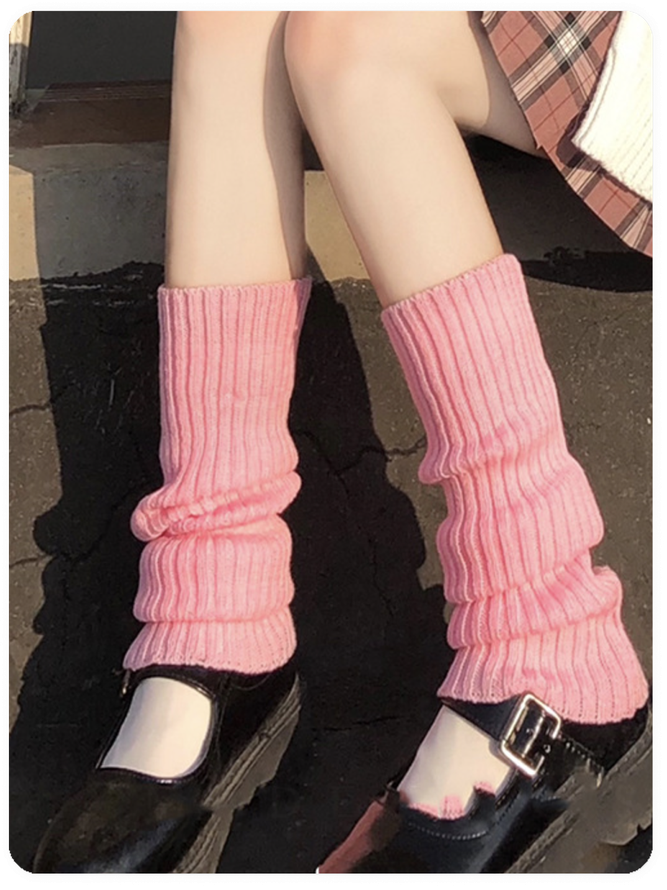 Knitted Plain Leg Warmers