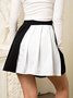 【Clearance Sale】Casual White-Black Bottom Skirt