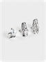 Edgy Silver Accessory Rings