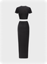 Edgy Multicolor Figure Slim Two-Piece Set