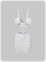 Y2K White Texture Fabric Two-Piece Set