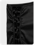 Edgy Black Lace up Dress Mini Dress