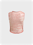 Y2k Apricot Color block Overlock Top Tank Top & Cami