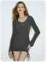 【Final Sale】Street Gray Hooded Drawstring Dress Mini Dress