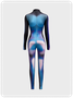 【Final Sale】Edgy Blue Body print Jumpsuit