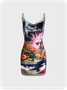 【Final Sale】Y2K Multicolor Painting Dress Mini Dress