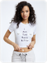 Y2k White Letter Top T-Shirt