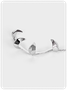 Y2K Silver Accessory Earrings