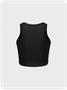 Y2K White Cross embroidery Basic Top Tank Top & Cami
