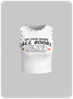 Street All boos are good boos Street White Rivet Text letters Top Tank Top & Cami