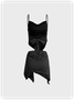 Punk Black Split Two-Piece Set