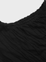 【Final Sale】Edgy Black Asymmetrical design Two-Piece Set