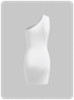 Street White Asymmetrical design Letter Dress Mini Dress
