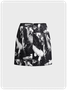 Street Black Zipper Bottom Skirt