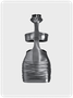 Edgy Silver Leather Dress Mini Dress