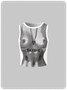 Edgy White Body print Top Tank Top & Cami