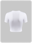 Street White Basic Top T-Shirt
