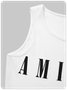 Street White Letter Top Tank Top & Cami