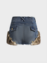 【Final Sale】Y2k Blue Patchwork Bottom Skirt