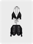 【Final Sale】Edgy White Knit wear Bikini Two-Piece Set