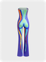 Edgy Multicolor Body print Tube Jumpsuit