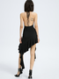 【Final Sale】Y2k Balletcore Black Ruffles Dress Mini Dress