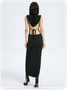 Punk Black Cut out Dress Midi Dress