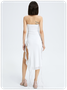 Y2k Balletcore White Split Dress Midi Dress