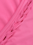 【Final Sale】Edgy Pink Cut out Asymmetrical design Dress Midi Dress