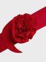 【Final Sale】Y2k Red Ruffles 3D rose Top Women Top