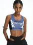 Street Blue Racing print Cyberpunk Top Tank Top & Cami