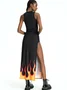 【Final Sale】Street Black Dress Midi Dress
