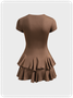 【Final Sale】Y2k Brown Dress Mini Dress