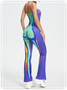 Edgy Multicolor Body print Tube Jumpsuit
