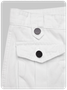 【Final Sale】Street White Cargo Pockets Bottom Pants