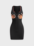 【Final Sale】Y2k Black Hand print Dress Mini Dress