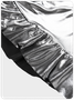 Y2k Silver Ruffles Asymmetrical design Bottom Skirt