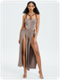 Edgy Coffee Jumpsuit